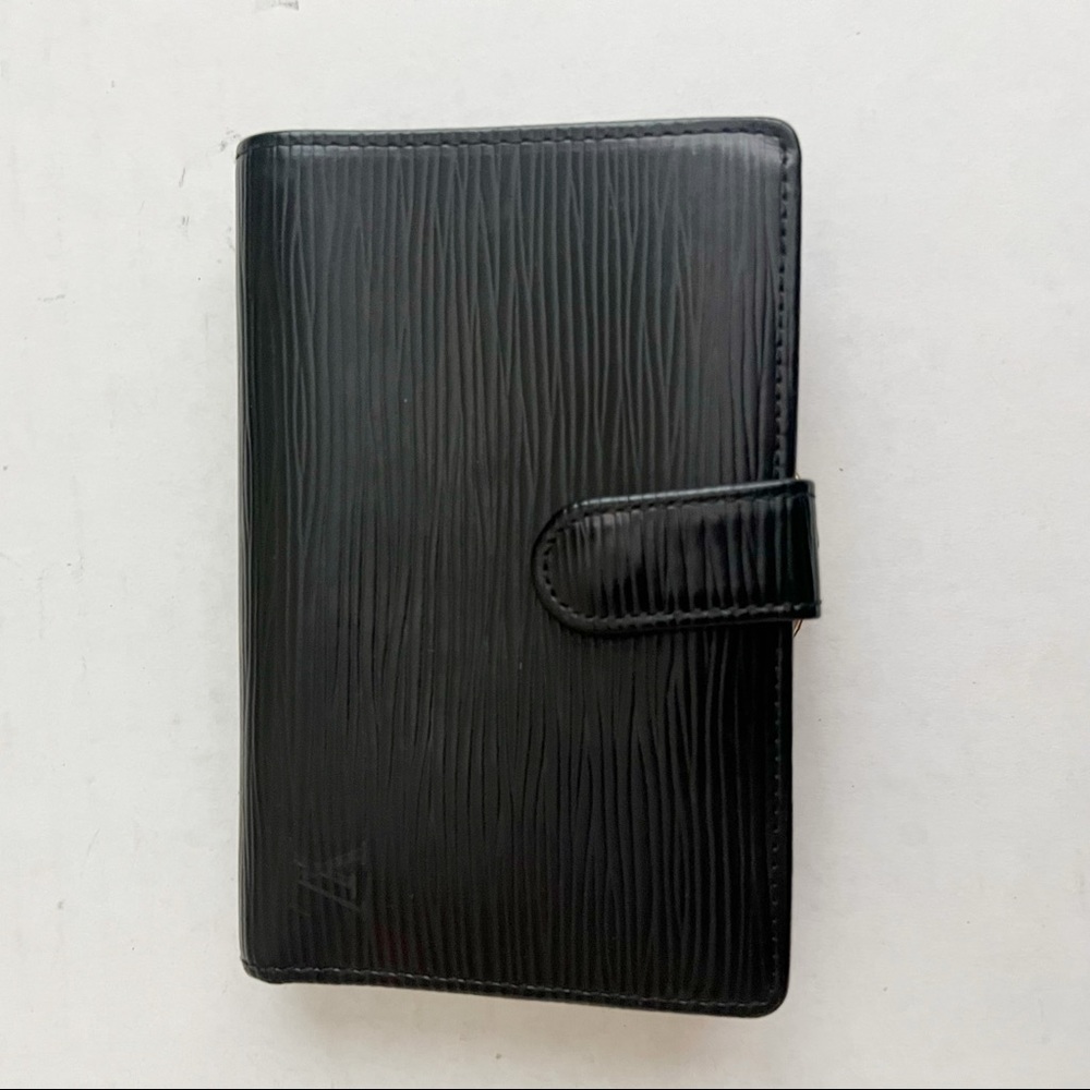 Authentic LOUIS VUITTON Black Epi French Purse Wallet Leather - Picture 2 of 13
